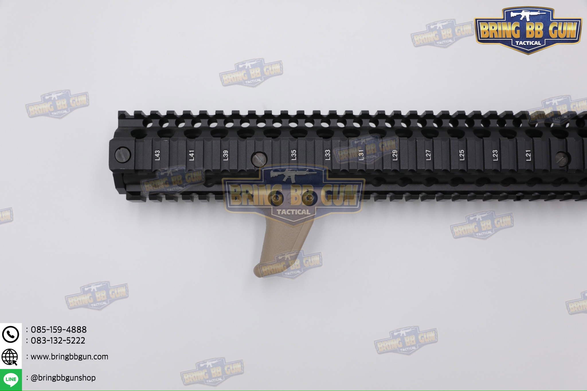 กริ๊ปมือหน้าทรง Emissary Development Handbrake รุ่น Picatinny (ราง 20mm.) (Angled Foregrip) (ใช้ได้กับชุดหน้าระบบราง Picatinny เท่านั้น)