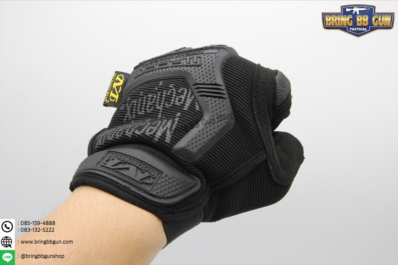 ถุงมือครึ่งนิ้ว ยี่ห้อ Mechanix รุ่น M-Pact