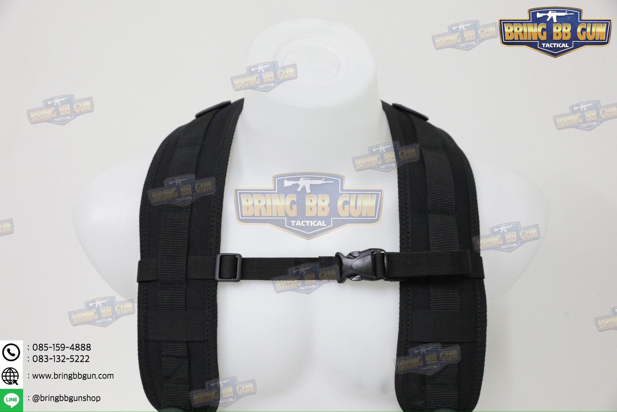 เข็มขัดสนามแบบนวม + สายโยงบ่า (เข็มขัดสนามใส่อุปกรณ์) (เข็มขัดยุทธวิธี) (Tactical Belt) (สายโยงบ่า) (สายเก่ง) (Belt Suspenders)