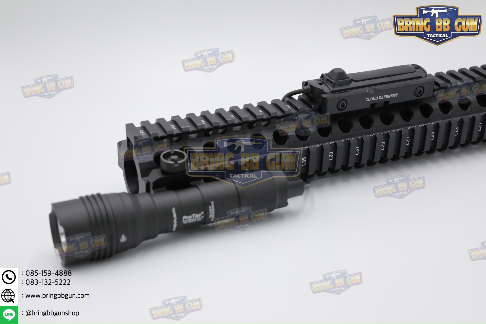 LCS MK2 ยี่ห้อ Cloud Defensive (ตัวจับสวิตช์หางหนูของไฟฉาย) รุ่น ระบบราง Picatinny (รางรถไฟ,ราง20mm.) (Light Control System) (ใช้ได้กับชุดหน้าระบบราง Picatinny เท่านั้น)