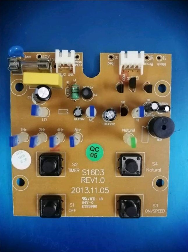 0000295 บอร์ด S16D3 แผง ควบคุม พัดลม ฮาตาริ คอนโทรลพัดลม Hatari