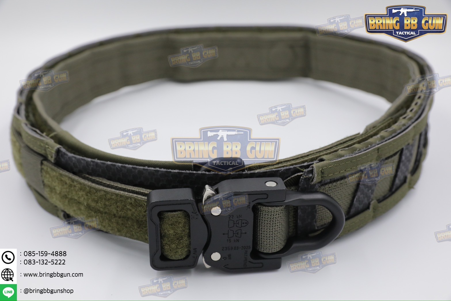 เข็มขัดแม่เหล็กยุทธวิธี Magnetic Battle Belt (เข็มขัด Tactical ทรง Magnetic Battle Belt) (เข็มขัด2ชั้น) (Magnetic Battle Belt) (Tactical Belt) (Agilite)