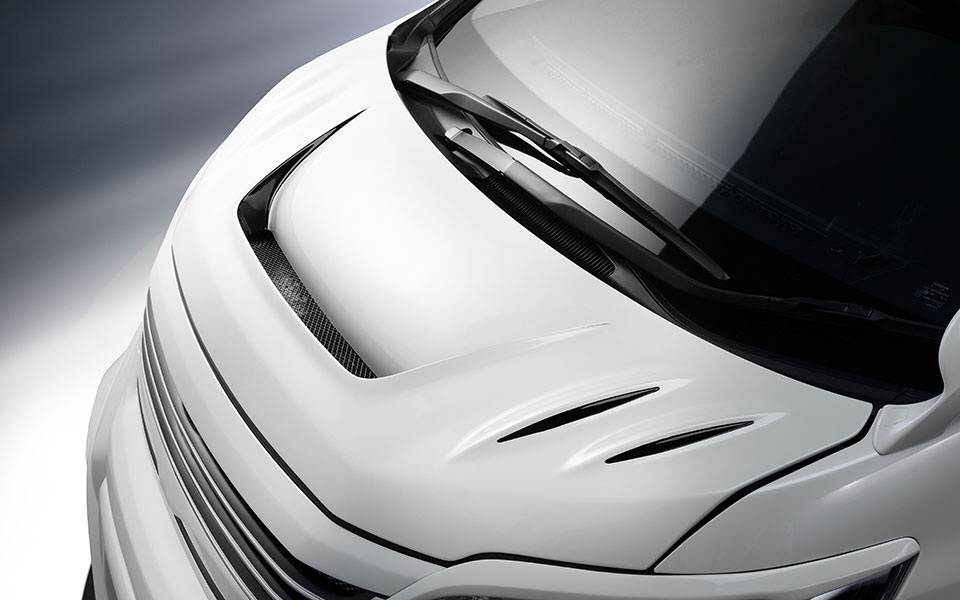 Hood for Toyota Vellfire 12-15 Rowen (RAW WORK) FROM JAPAN