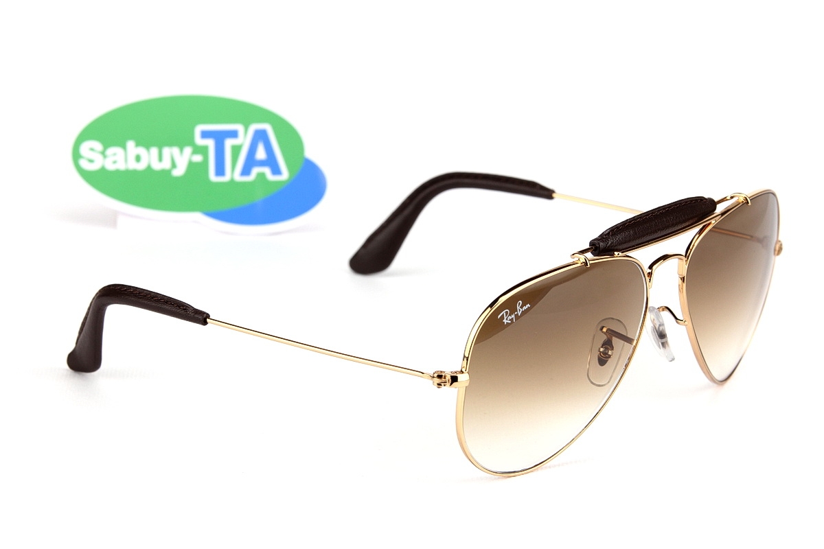 RayBan Craft Leather Outdoorsman RB3422Q 001/51