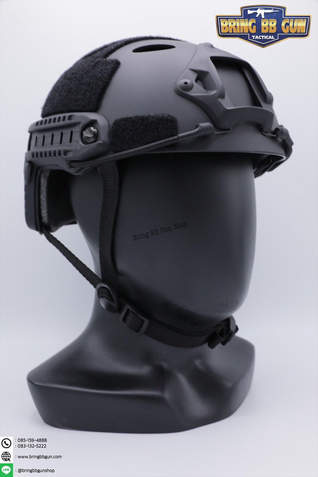 หมวก Fast (หมวกฟาส) (Fast Helmet PJ type) รุ่น Standard-pound holes