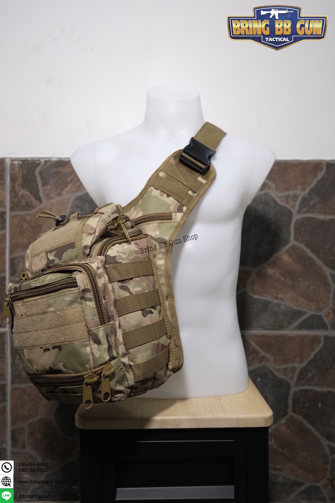 กระเป๋าสะพายข้าง-คาดอก รุ่น 6008 (สะพายกล้อง 6008)