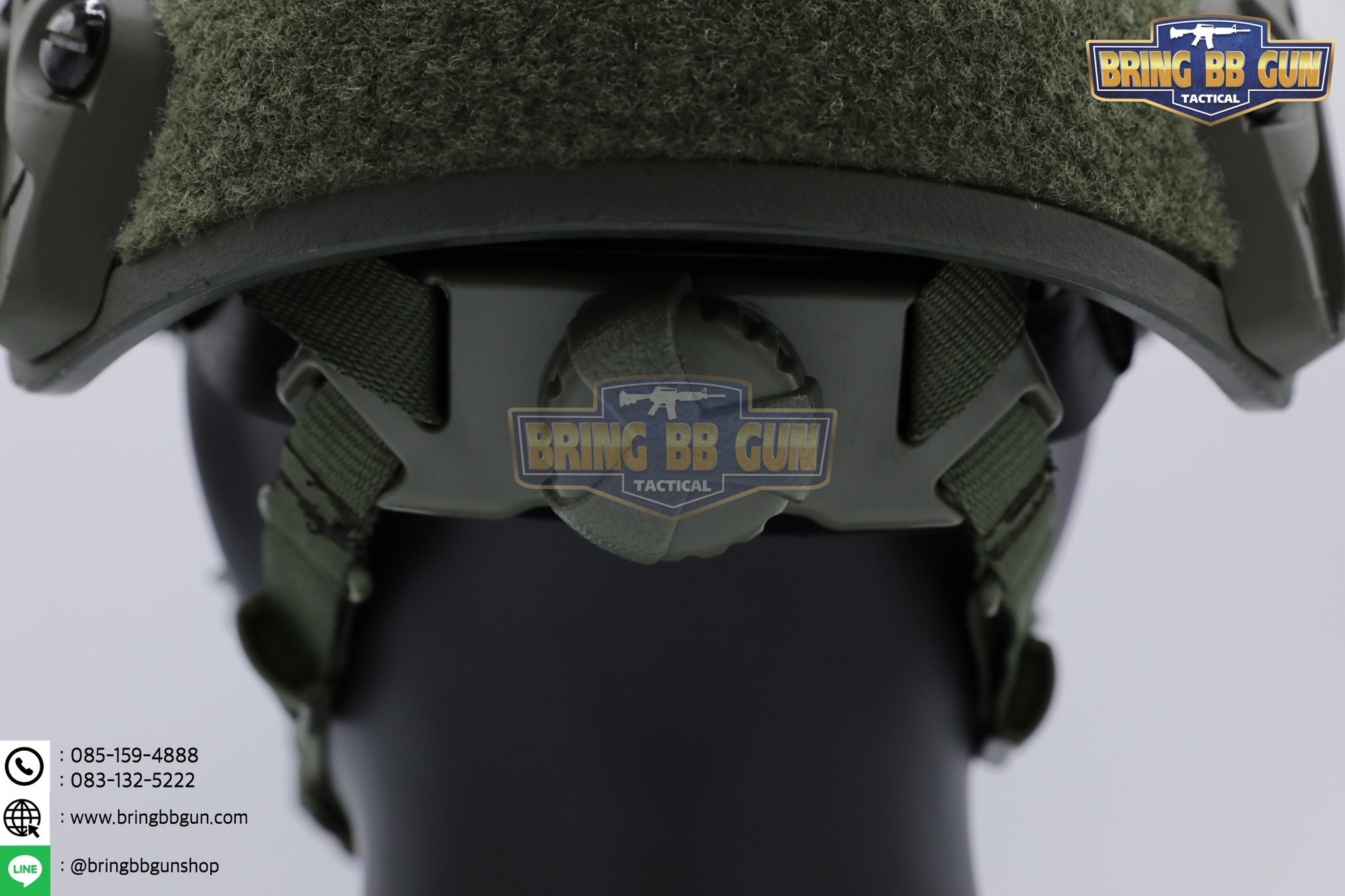 หมวก Fast ปรับท้ายทอยได้(หมวกฟาส) (Fast Helmet MH type) รุ่น Upgrade Version No holes ปรับรัดท้ายทอย