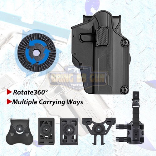 ซองปืนพกนอกปลดนิ้วชี้ Universal ยี่ห้อ Amomax รุ่น Per-Fit (ซองปืนพกนอกใส่ปืนได้หลายรุ่น)