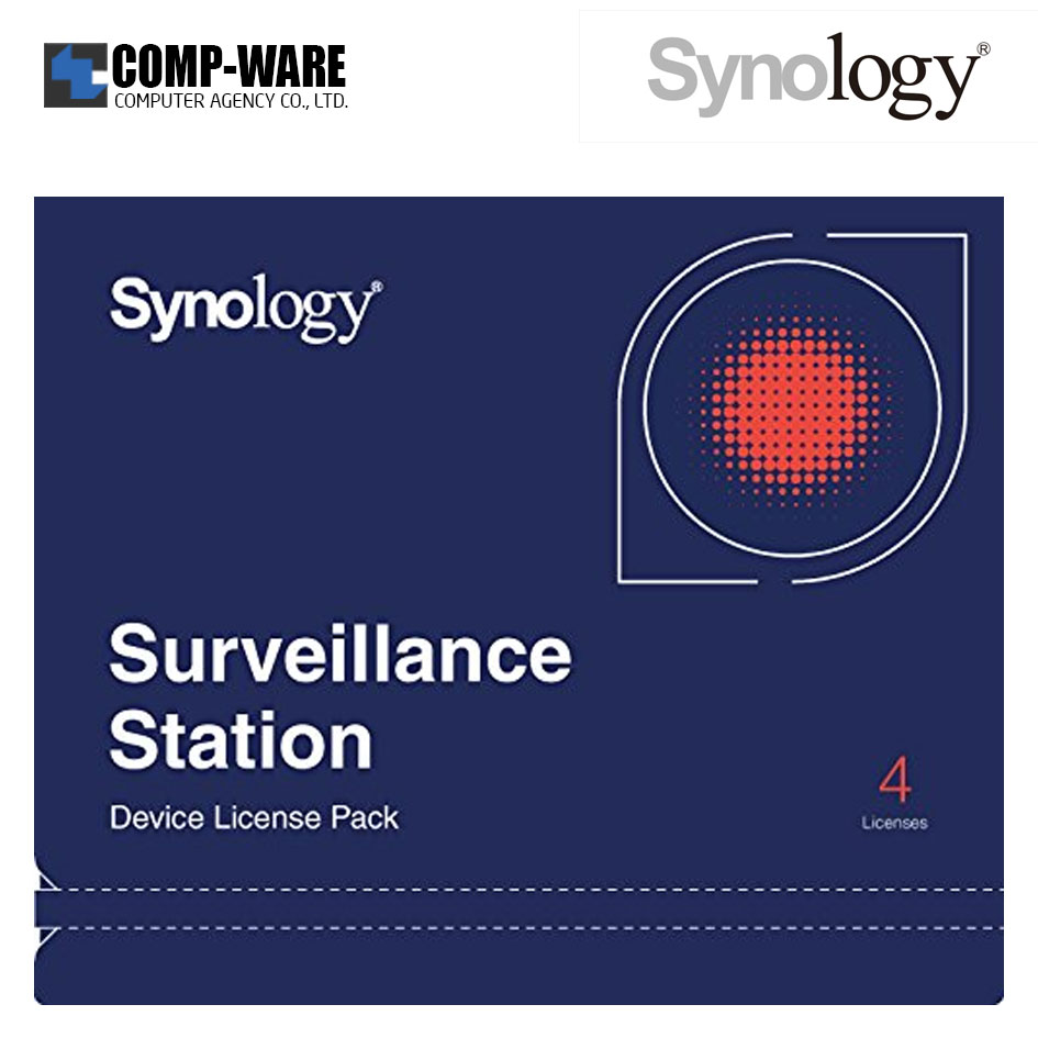 Synology Surveillance Device License Pack 4 (4 license for cameras and I/O modules)