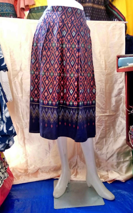 NNandNN Shop 6 0002 กระโปรงจีบทวิส ยาว หลายสี 26 36