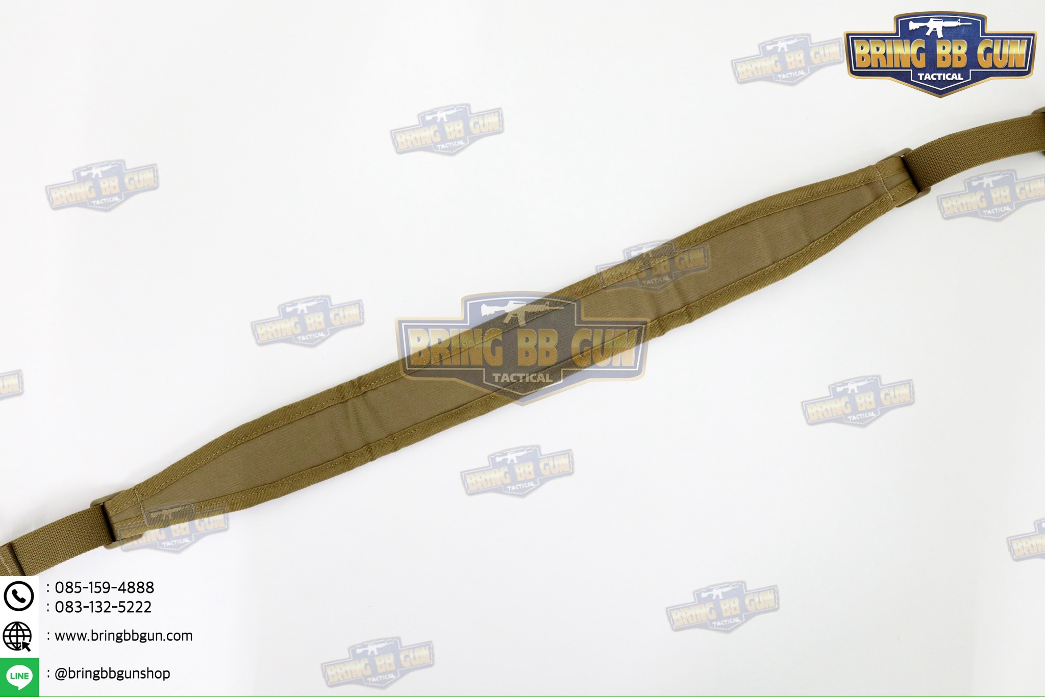 สายสะพายปืน ทรง Ferro (สายสะพายปืนยุทธวิธี 2 จุด) (Padded Sling) (The Slingster) (Adjustable dual point tactical function rope)