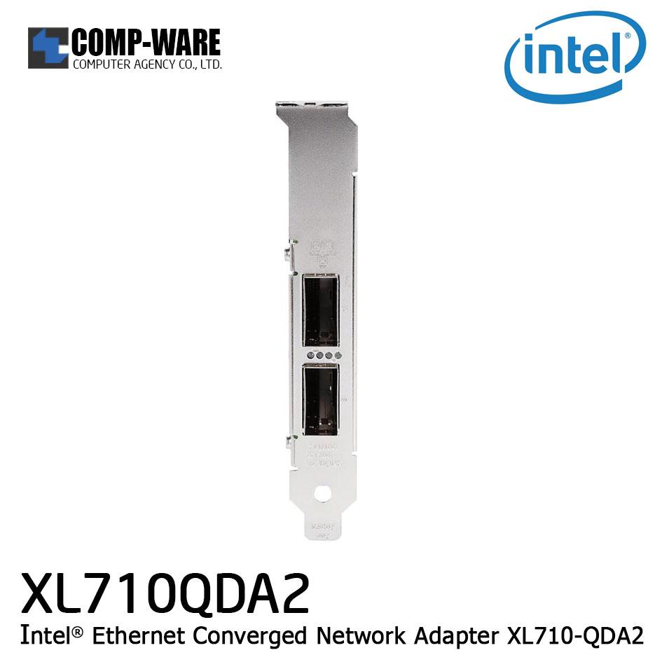 5 x Intel Ethernet Converged Network Adapter XL710-QDA2 (2-Port) QSFP+DAC Connector XL710QDA2BLK รับประกัน 3ปี แบบBLK // สั่งซื้อขั้นต่ำ 5 unit