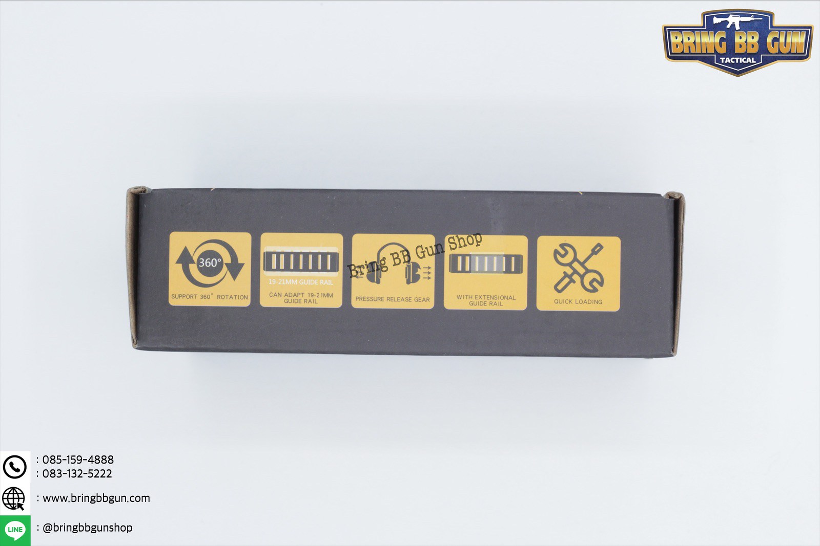 OX Horn Headset Bracket (อแดปเตอร์ขาจับหูฟังใส่รางข้างหมวกฟาส)