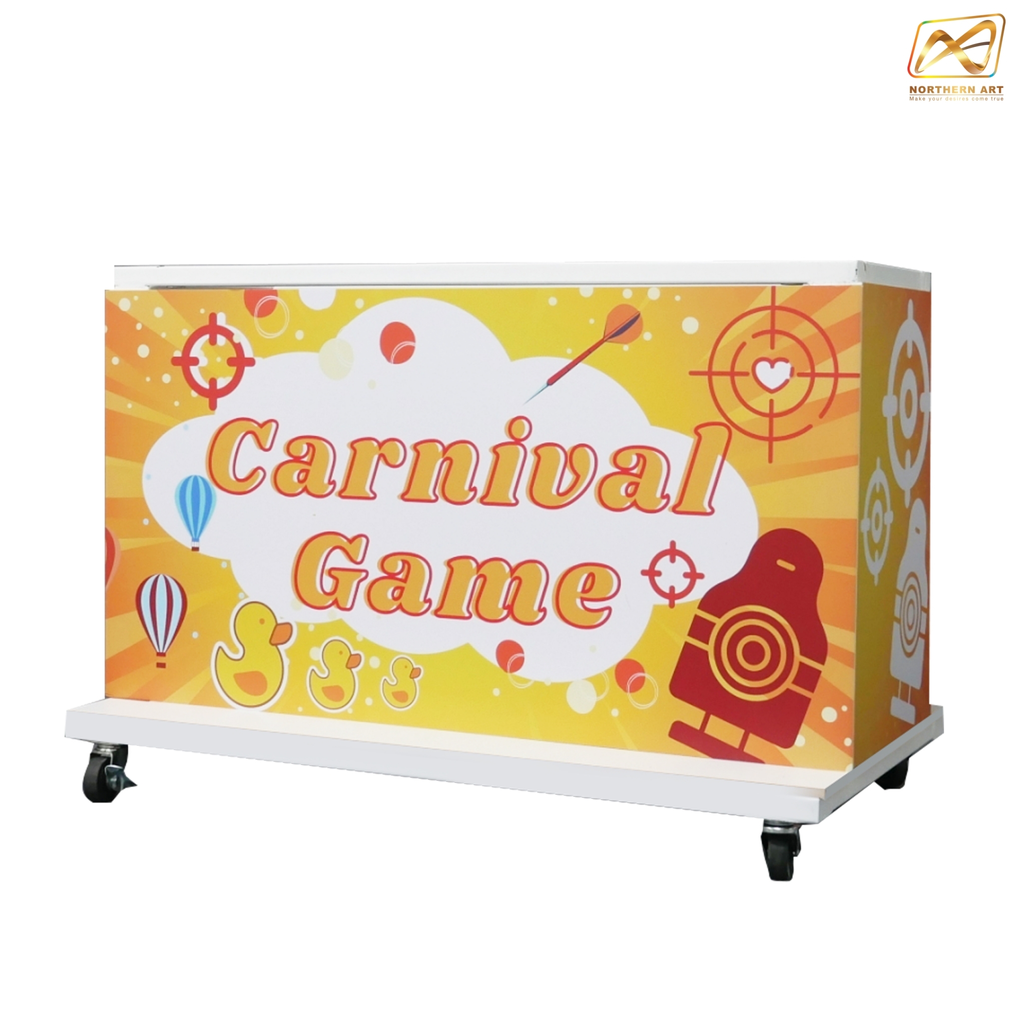 CARNIVAL GAME เกมส์ปาตุ๊กตา ขนาดโครง (W) 90 x (L)50 x (H)176 cm. พร้อมตุ๊กตา 18 ตัว และบอลโฟม 12 ลูก