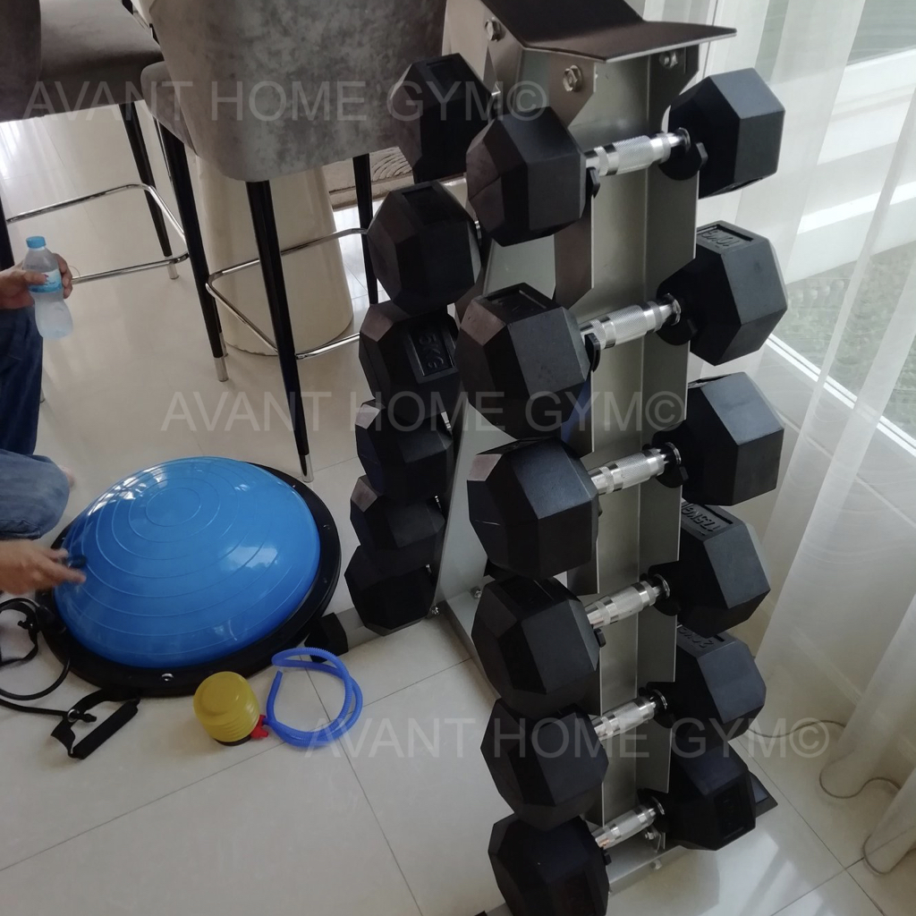 1990*ทักแชท[ผ่อน 0% ค่าส่ง 0 บ. ชั้นวางดัมเบลแบบ Rack 6 คู่ รูปสามเหลี่ยม ขาตั้งดัมเบลทรงสามเหลี่ยม