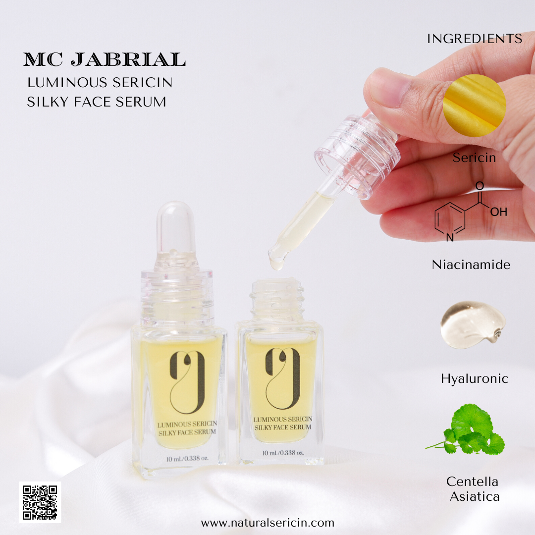 Luminous Sericin Silky Face Serum 10ml. ลูมินัส เซริซิน ซิลค์กี้ เฟส เซรั่ม ขนาด 10มล.