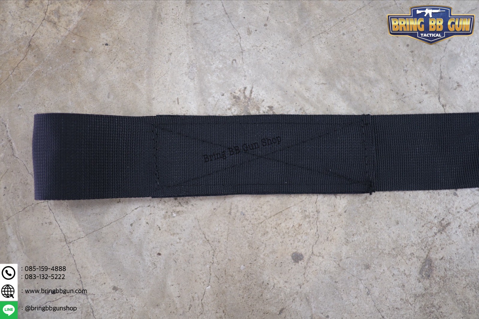 เข็มขัดหัวเหล็ก รุ่นผ้าบาง