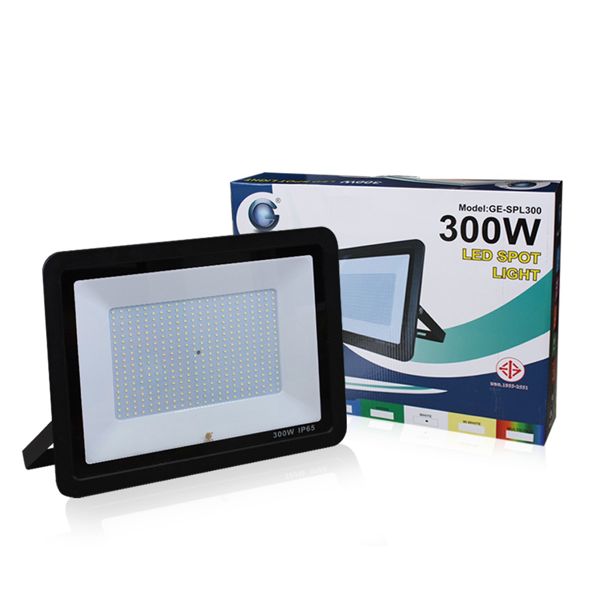 IWC-SPL-SMD-300W สปอร์ตไลท์ รุ่นบาง แสงขาวและแสงวอร์มไวท์