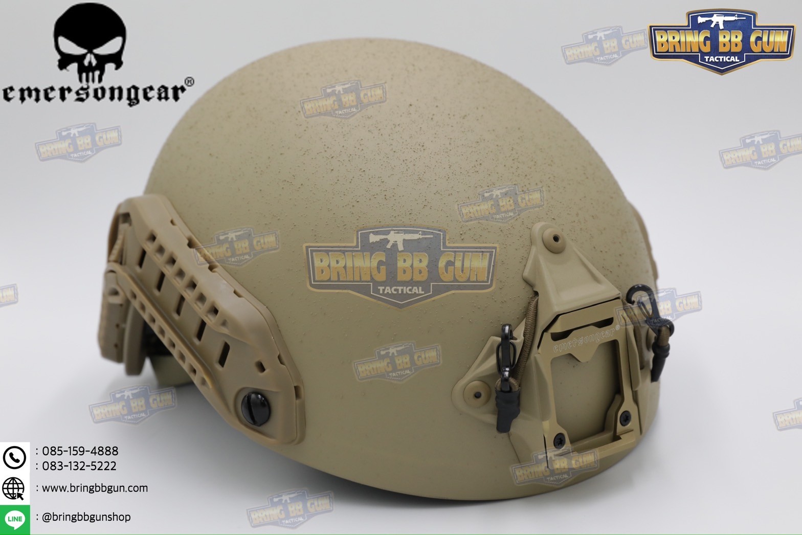 หมวก FAST SF SUPER HIGH CUT ยี่ห้อ Emerson (Emersongear Fast SF Super High Cut Tactical Helmet) (Ultra High Cut) (Super High Cut) (Tactical Helmet) (OPS-C)