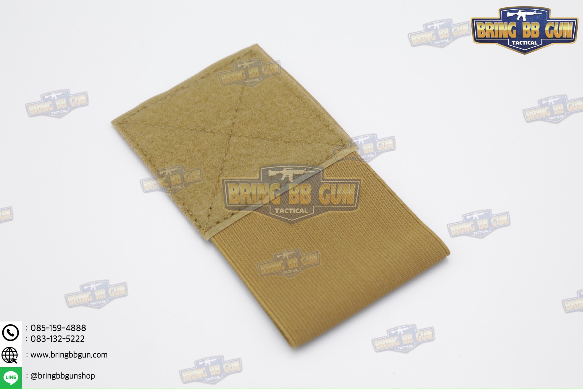 สายรัดเก็บทูนิเก้ แบบติดเข็มขัดยุทธวิธี/เสื้อเวส ยางยืด(สำหรับเก็บทูนิเก้) แบบติดเข็มขัดยุทธวิธี/เสื้อเวส สายรัดจัดเก็บอุปกรณ์ทูนิเก้ แบบตีนตุ๊กแก (Belt Mounted Elastic Tourniquet) (Elastic TQ Holder) (Tourniquet Holder)