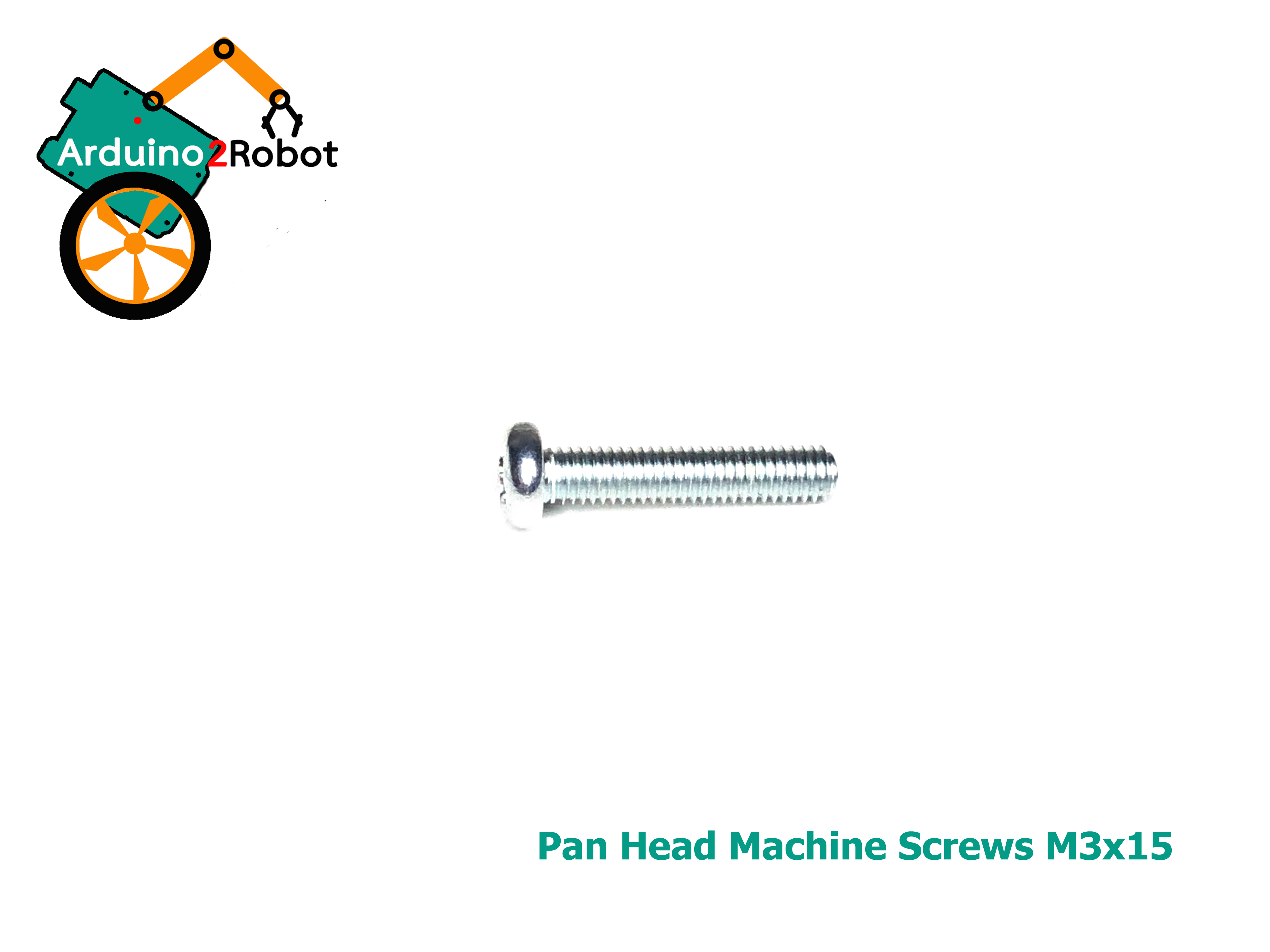 สกรูหัวแฉกเหล็ก M3x15 ความยาวเกลียว 15 mm (pan head machine screw)