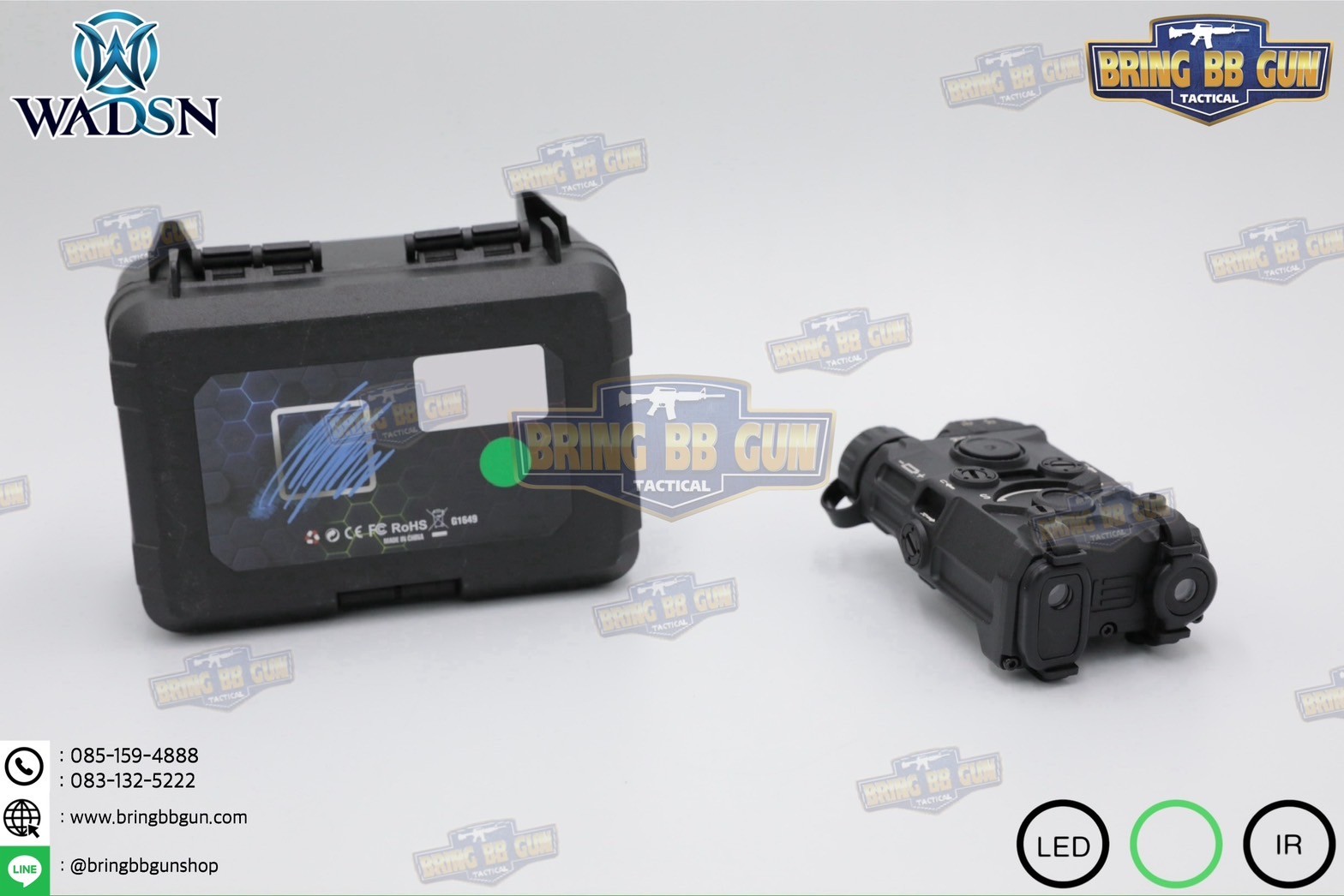 กล่อง Eo-tech OGL ยี่ห้อ WADSN รุ่น พลาสติก (เลเซอร์ชี้เป้าสีเขียว) (OGL) (EOTECH OGL) (ON-GUN-LASER)