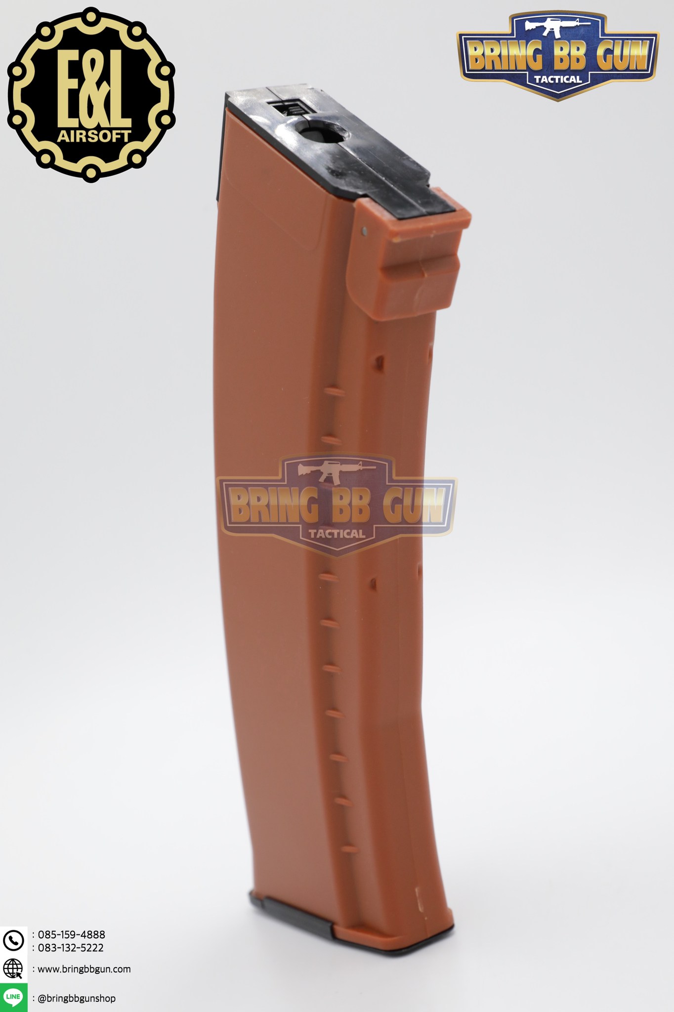 แม็กกาซีน AK74 ยี่ห้อ E&L แบบstand(ไม่ต้องปั่น) ทรง บอดี้พลาสติก (AK Mid-cap magazine)