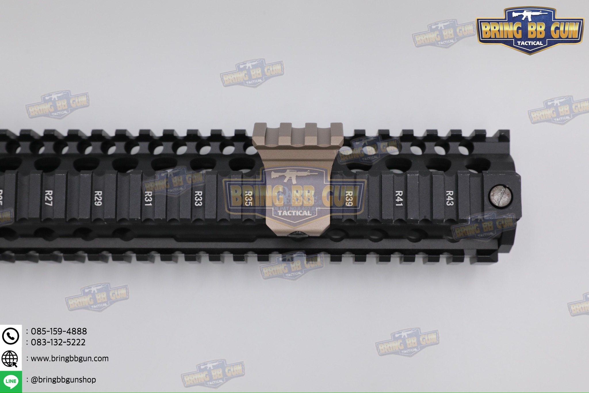 รางเฉียง Daniel Defense ระบบราง Picatinny (รางรถไฟ) (รางเฉียง 45 องศา) (DD 1 O'Clock Offset Rail)