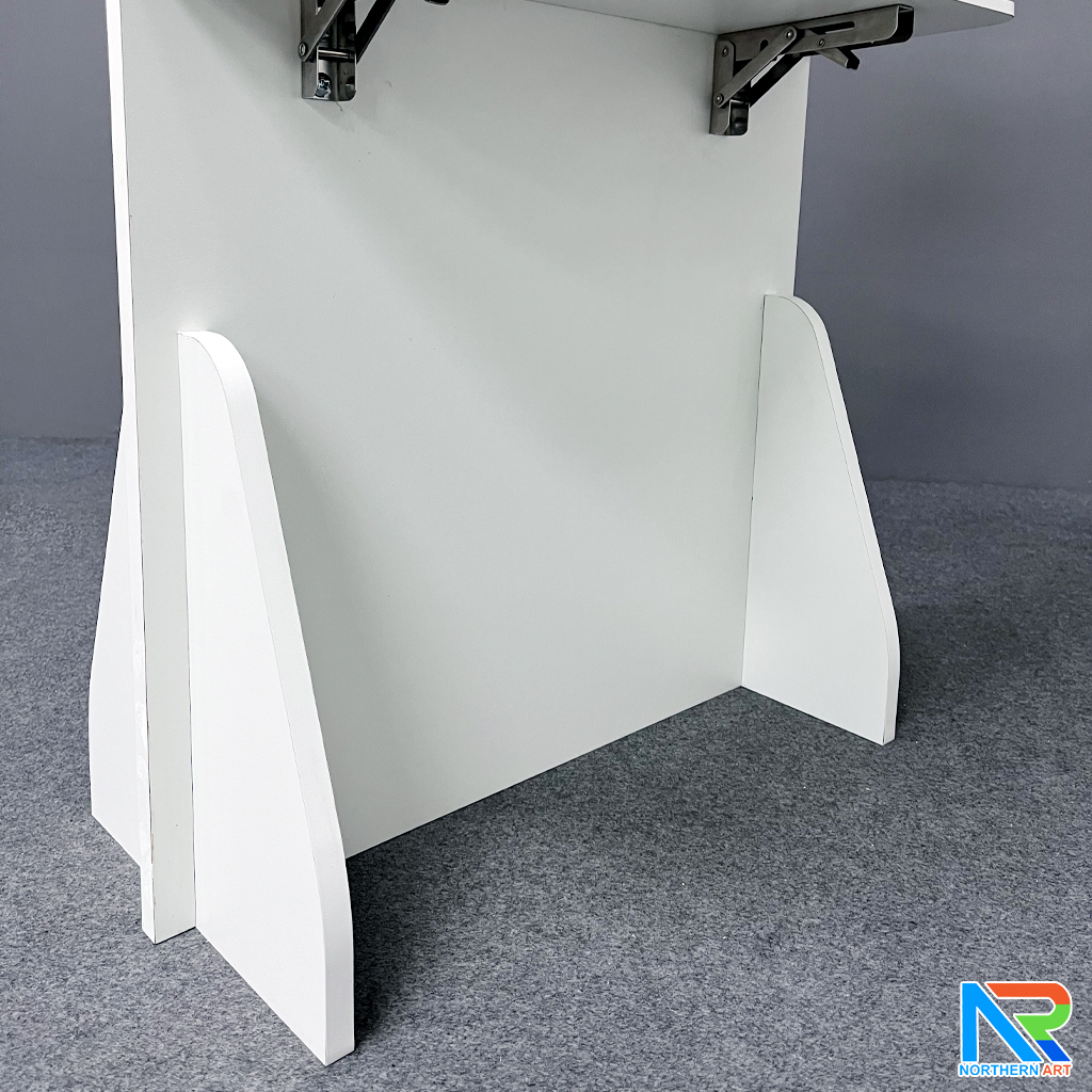 ชั้นวางสแตนดี้ไม้ MDF ปิดผิวเมลามีน ขนาด (W) 58 x (L) 30 x (H) 160 cm.