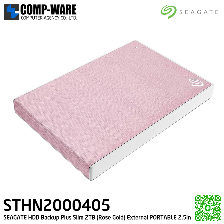 SEAGATE HDD Backup Plus Slim 2TB (ROSE GOLD) External HDD PORTABLE 2.5" - STHN2000405