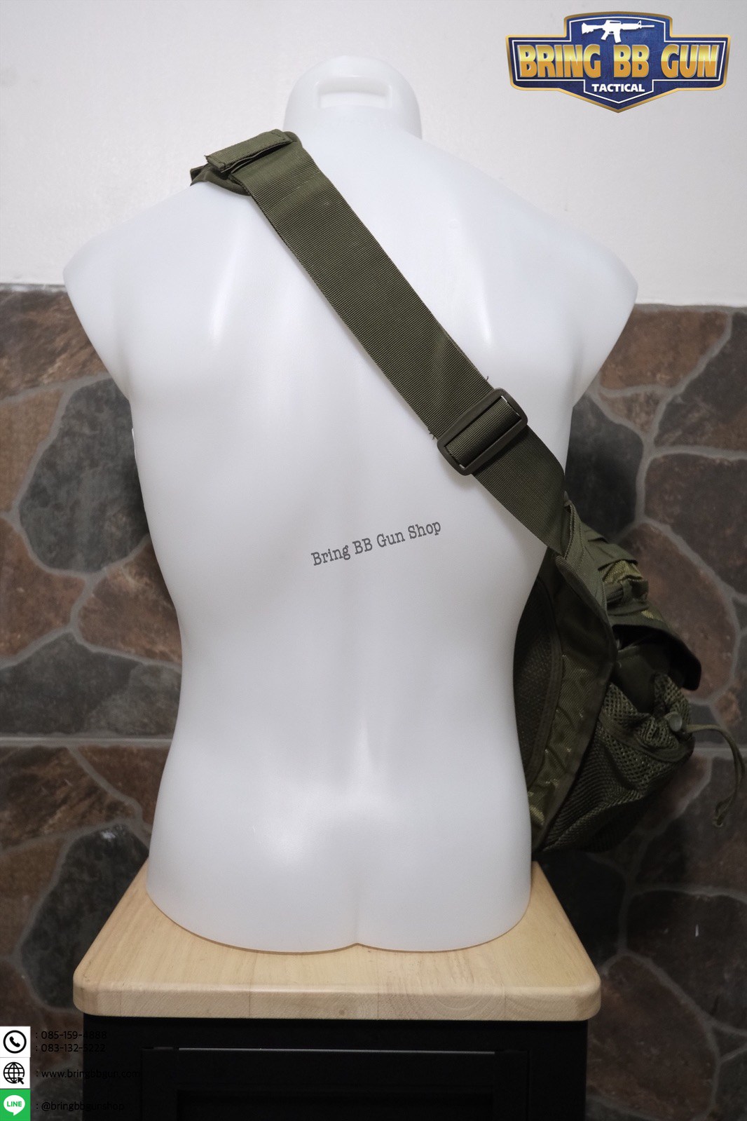 กระเป๋าสะพายข้าง-คาดอก รุ่น ทรงสามเหลี่ยม (เป้สะพายหลัง)