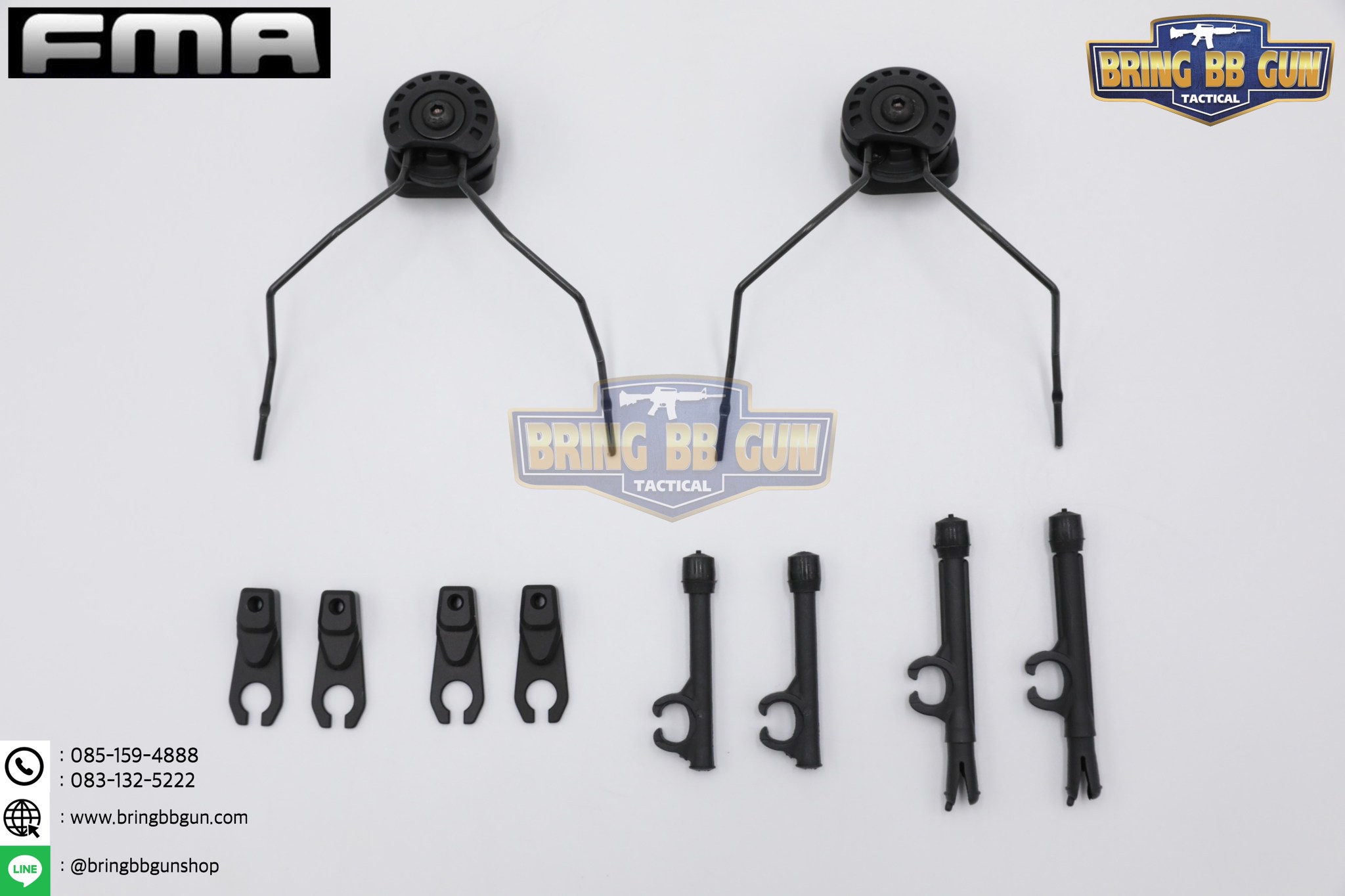 ขาจับหูฟังติดหมวกฟาส Unity Modular Attach Kit ยี่ห้อ FMA (FMA FARA OTH Headset) (อแดปเตอร์ขาจับหูฟังใส่รางข้างหมวกฟาส)