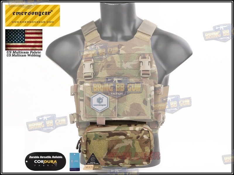 กระเป๋าจิงโจ้ติดเสื้อเวส ทรงสี่เหลี่ยม ยี่ห้อ Emerson (Emersongear Tactical Action Pouch) (Armor Carrier Drop Pouch) (Lower Accessories Pouch) (Drop Pouch)