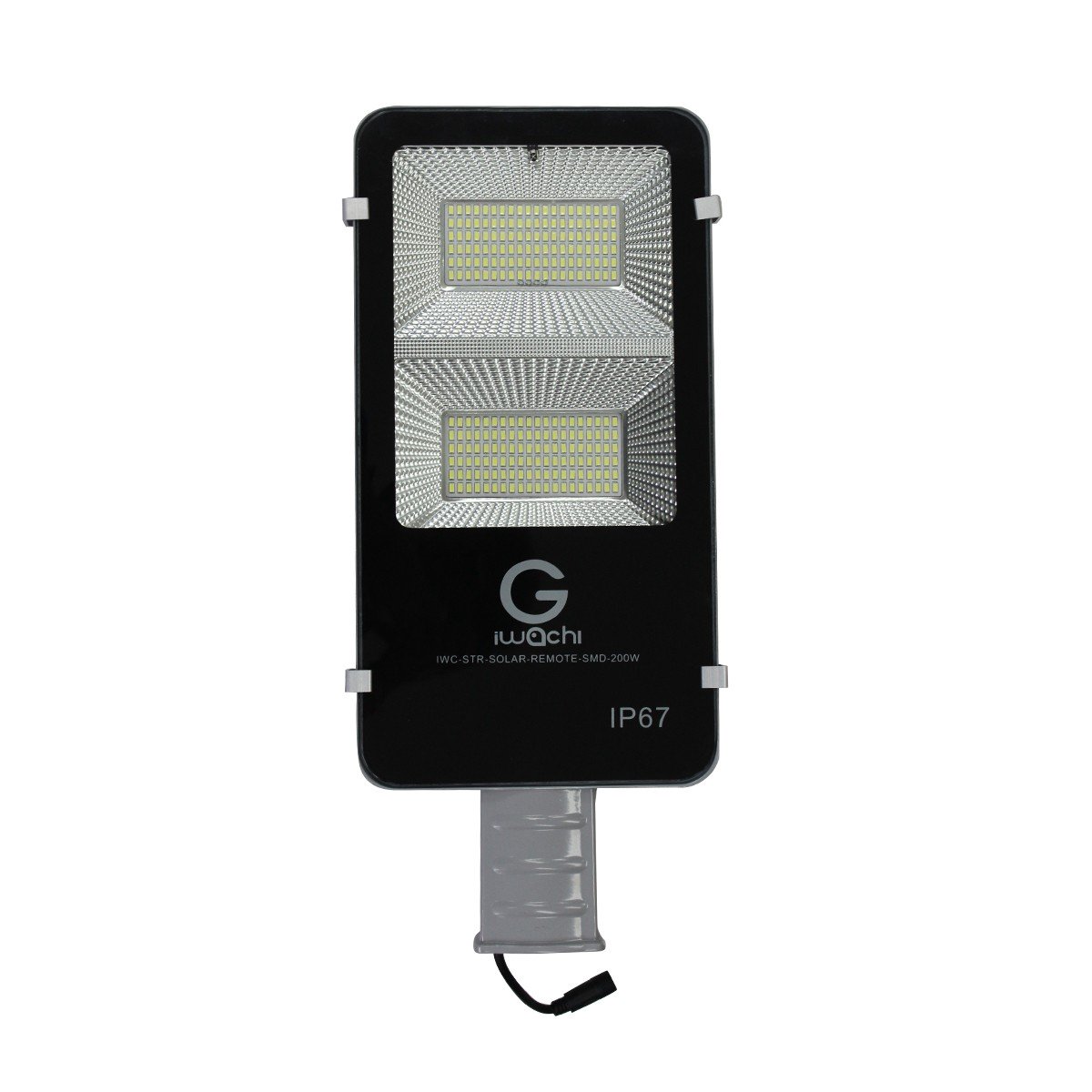 IWC-STR-SOLAR+LEG+REMOTE-200W-WH โคมไฟถนน โซล่าเซลล์ พร้อมรีโมท