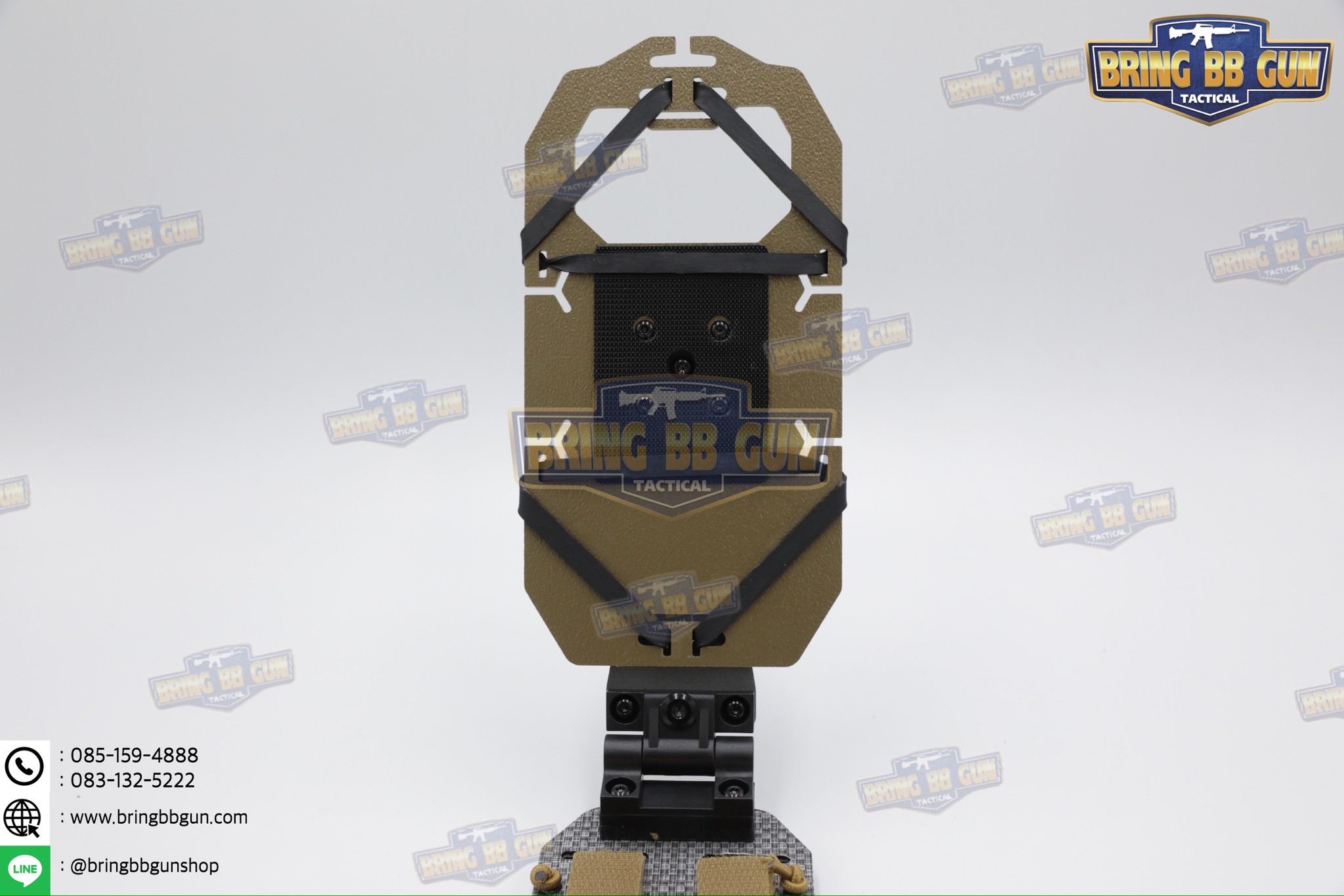 Tactical Rotating Phone Holder เคสโทรศัพท์ติดเสื้อเวส แบบปรับองศาได้ (Folded Navigation Board) (Tactical MOLLE Phone Holder) (Navboard Fliplite Chest Smartphone Mount)