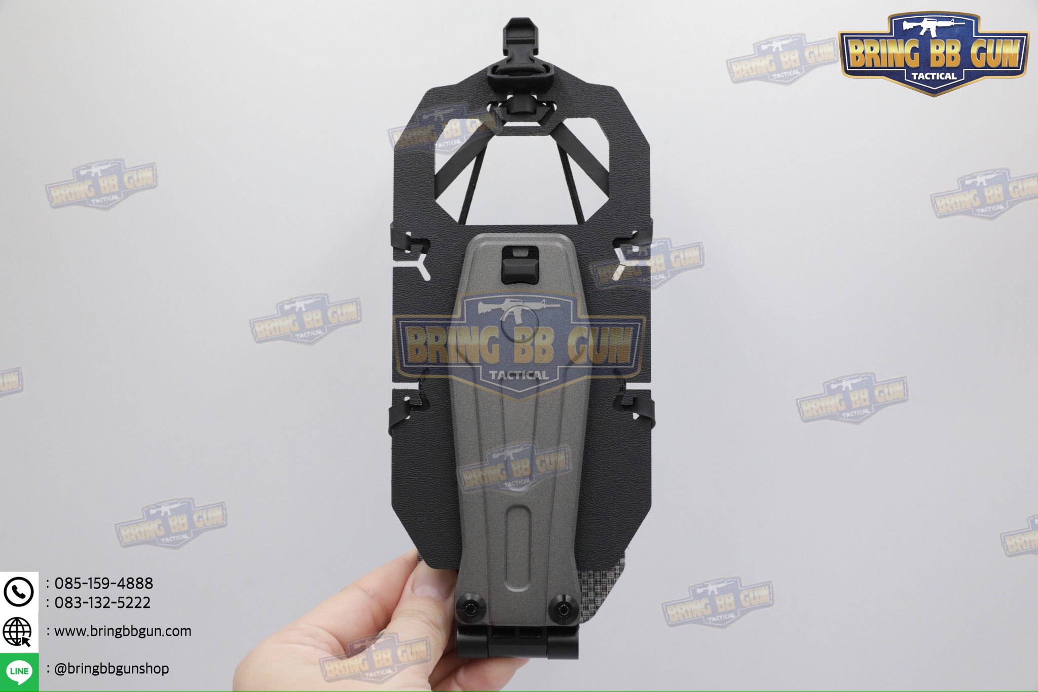 Tactical Rotating Phone Holder เคสโทรศัพท์ติดเสื้อเวส แบบปรับองศาได้ (Folded Navigation Board) (Tactical MOLLE Phone Holder) (Navboard Fliplite Chest Smartphone Mount)