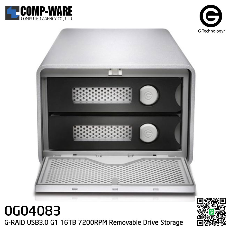 G-Technology G-RAID USB3.0 G1 16TB 7200RPM Removable Drive Storage - 0G04083