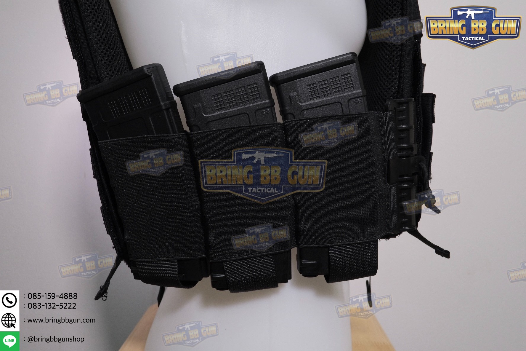 ชุดเซ็ตปลดเสื้อเกราะไว (ชุดสายโอบ-ปลดไว แบบยางยืด) (QD Elastic Cummerbund)