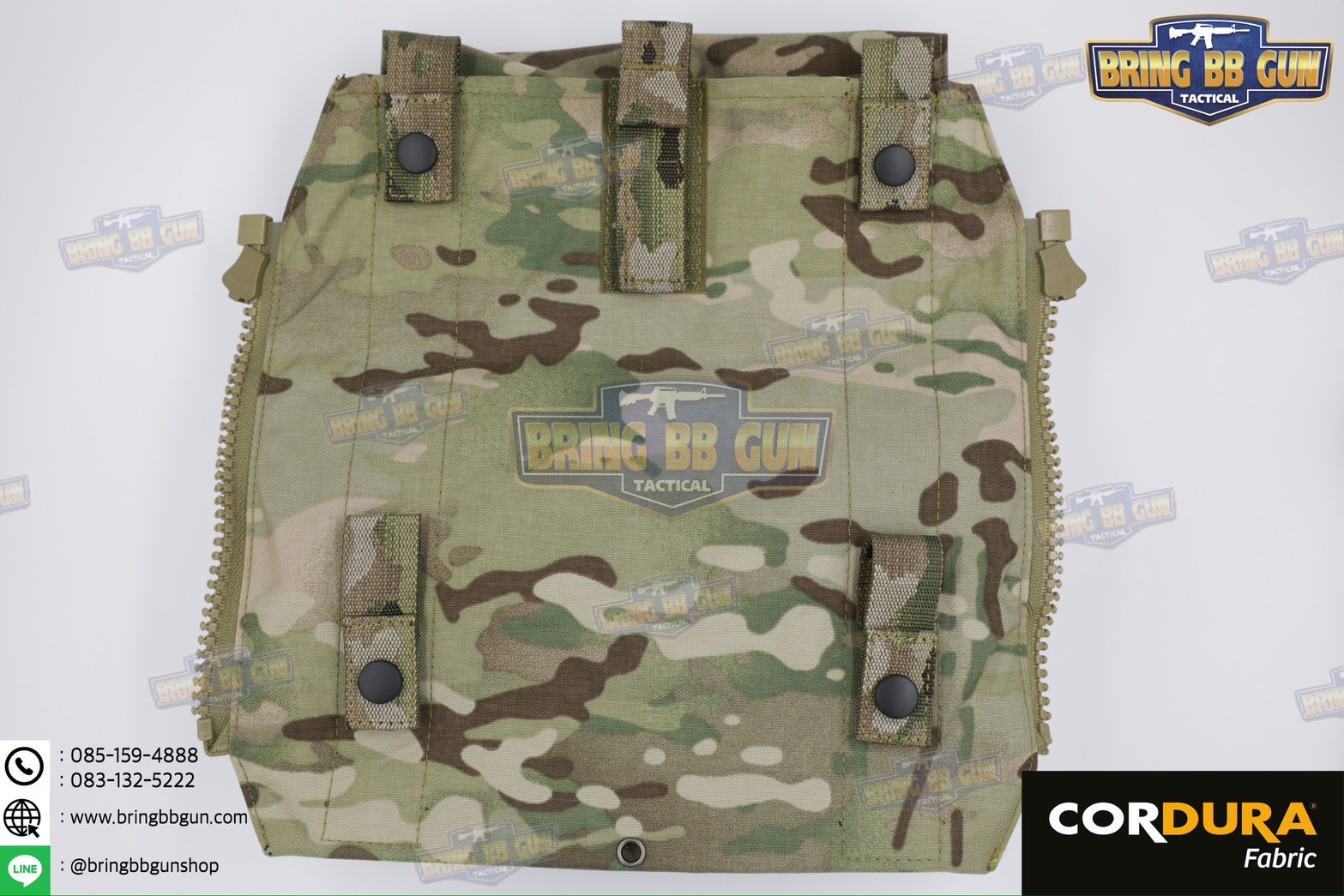 กระเป๋าติดเวส รุ่น Pouch Zip-On Panel 1.0 (กระเป๋าติดหลังเสื้อเวส) (Back Panel Tactical Supplement) (Hydro Pack)