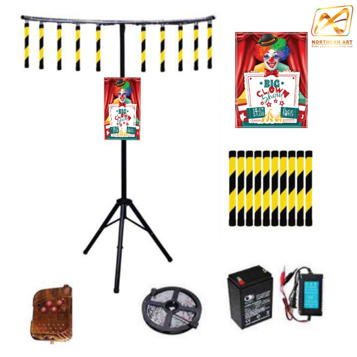 เช่าเกมส์คว้าแท่ง 3 ขา ขนาด (W) 120 X (H) 250 cm. ฝึกความเร็วของมือและสายตา พร้อมหญ้าเทียม