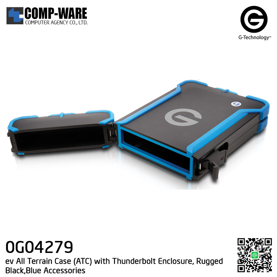 G-Technology ev All Terrain Case with Thunderbolt Black,Blue Accessories - 0G04279