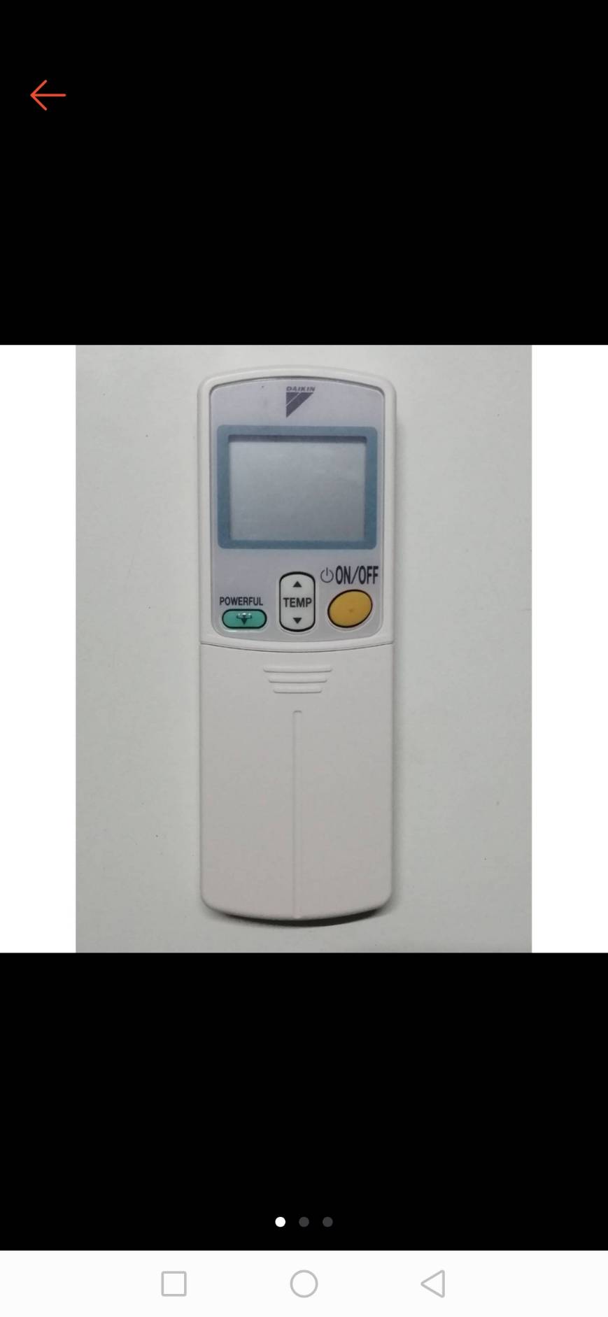 0000064 รีโมท แอร์ DAIKIN รุ่น 1373787L AC remote controller DAIKIN 1373787L model