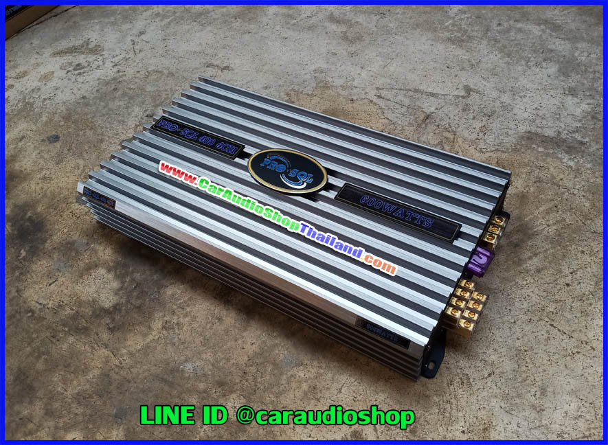 แอมป์ 4 คุณภาพสูง PRO SQL 400 4 CH (กำลังขับสูง + ไพเราะ)