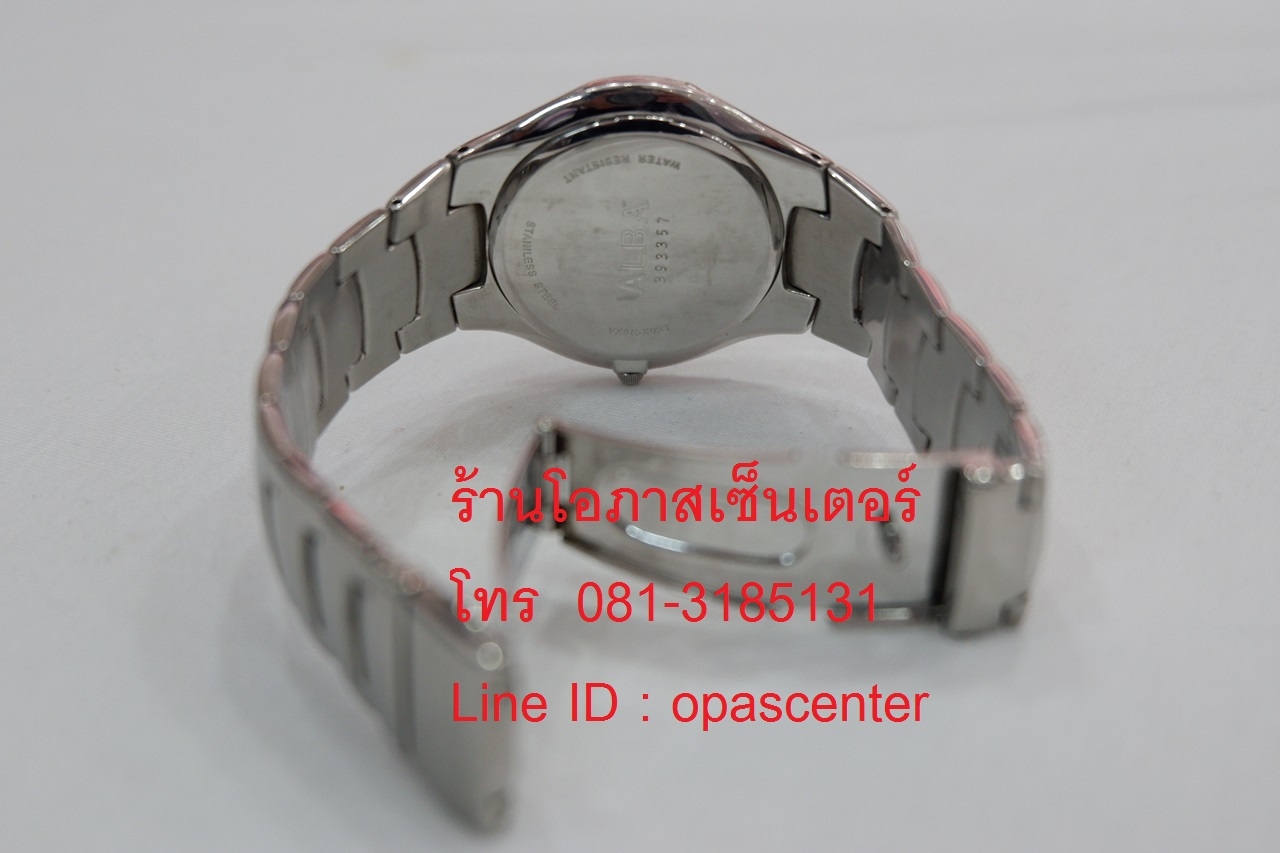 *ลดราคา*นาฬิกา ALBA ชาย เรือนเงิน รุ่น VX3K-X031 บอกวันที่ สภาพใหม่ ส่งฟรี