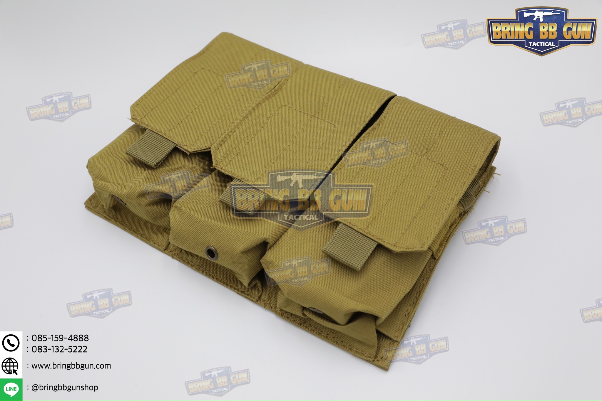 เพ้าแม็กกาซีนปืนยาวมีฝาปิด (แบบผ้า) รุ่น 3ช่อง