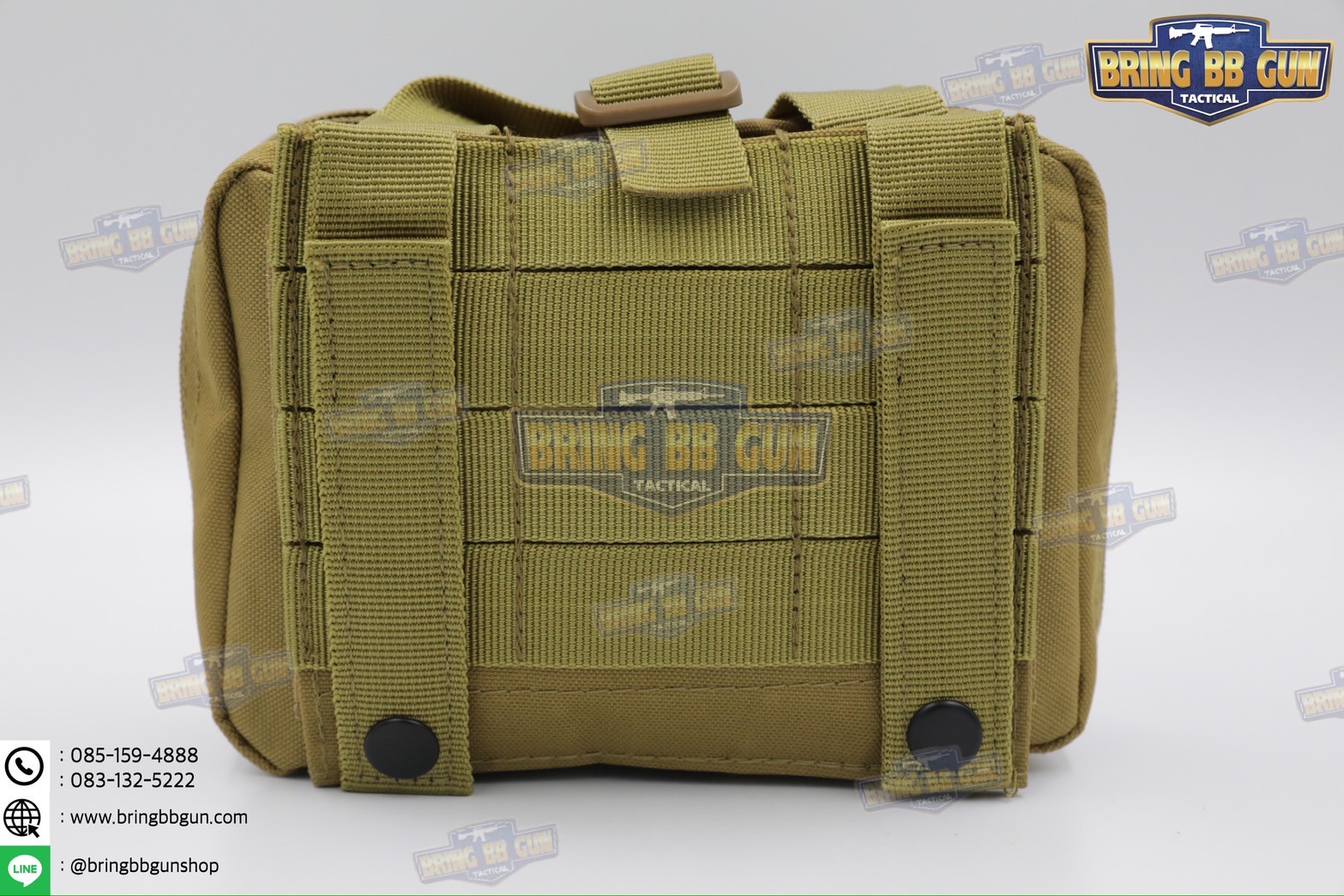 กระเป๋าพยาบาลสนาม B03 (แบบกระตุกไว) (ทรงแนวนอน) เพ้า IFAK รุ่น B03 (ทรงแนวนอน) (IFAK Pouch) (Medic Pouch)