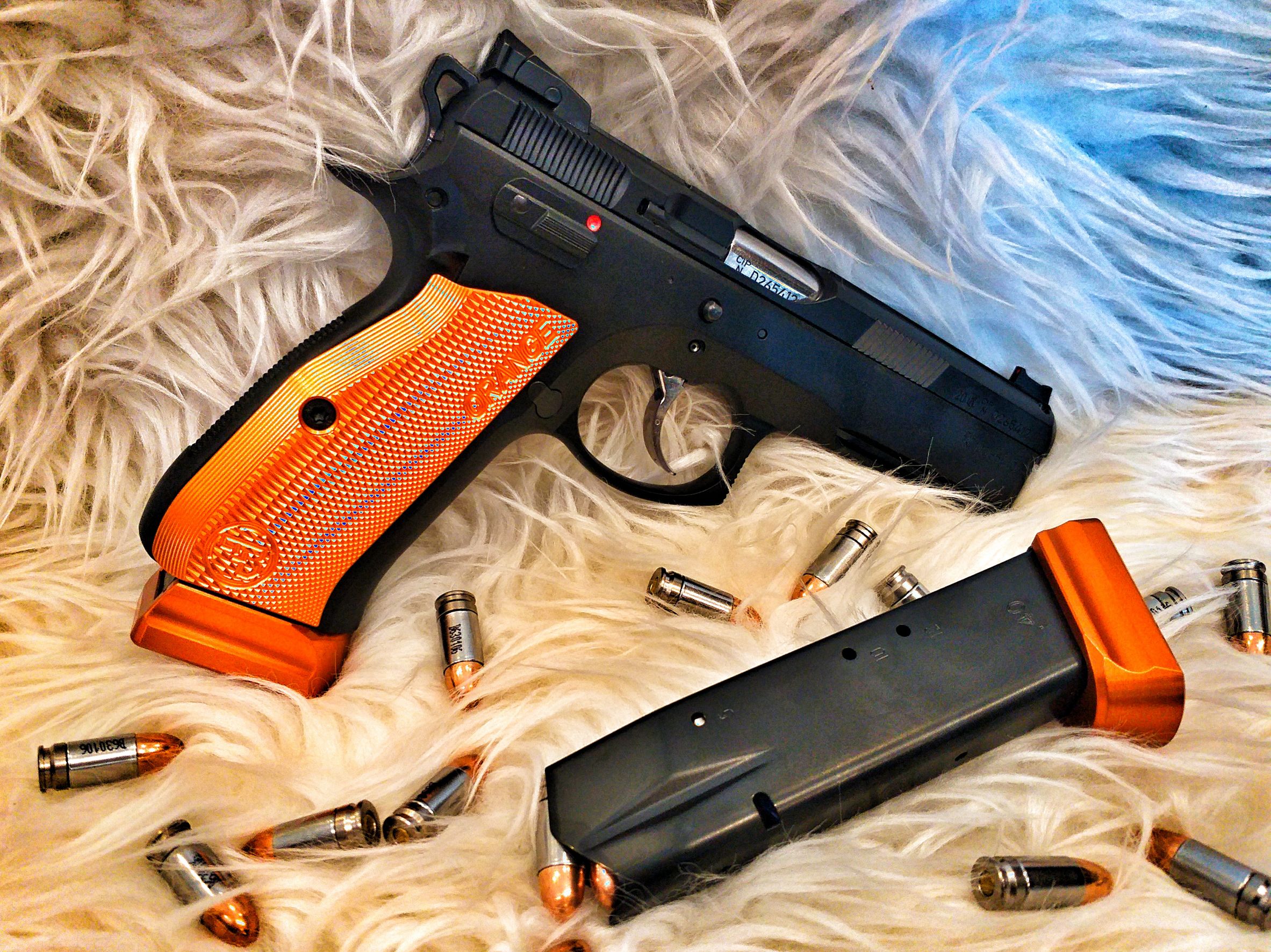 CZ SP-01 SHADOW ORANGE (สวัสดิการกรมการปกครอง) สั่งซื้อปืนรบกวนติดต่อร้านเท่านั้น