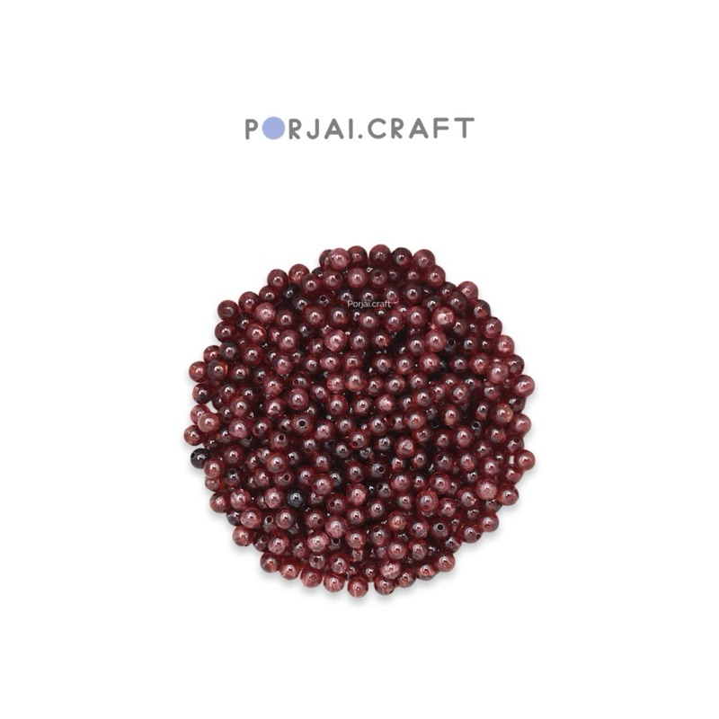 Garnet Beads ลูกปัดโกเมน 3mm