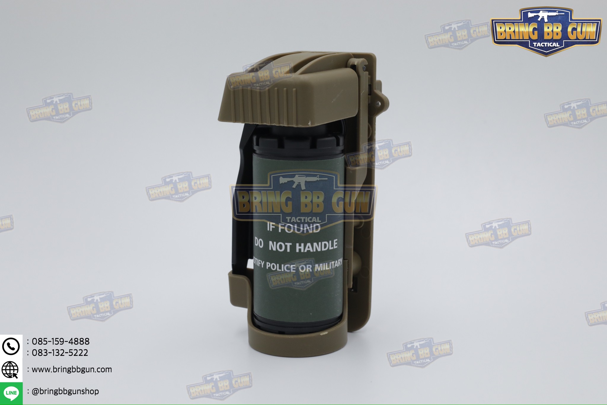 ระเบิดควัน แบบ Dummy + Smoke Grenade Pouch (ระเบิดควัน + ซองใส่ระเบิดควันแบบปลดไว) (Smoke Grenade) (Gernade Pouch) (Quick Release Grenade Pouch)