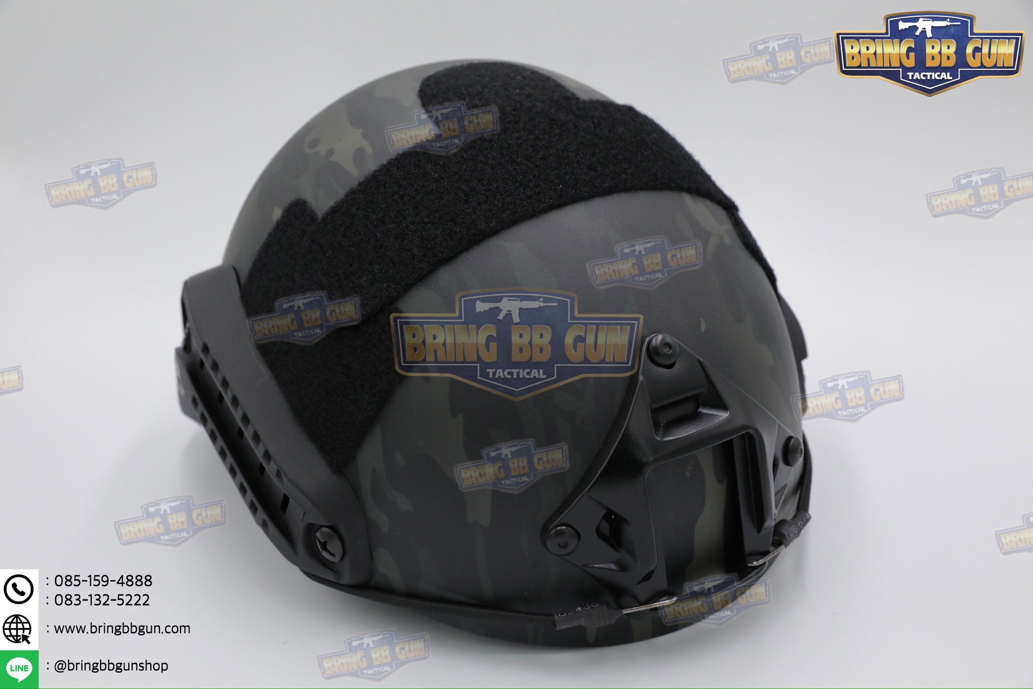 หมวก Fast ปรับท้ายทอยได้(หมวกฟาส) (Fast Helmet MH type) รุ่น Upgrade Version No holes ปรับรัดท้ายทอย
